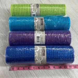 Celebrate It Premium set of 4 metallic Mesh